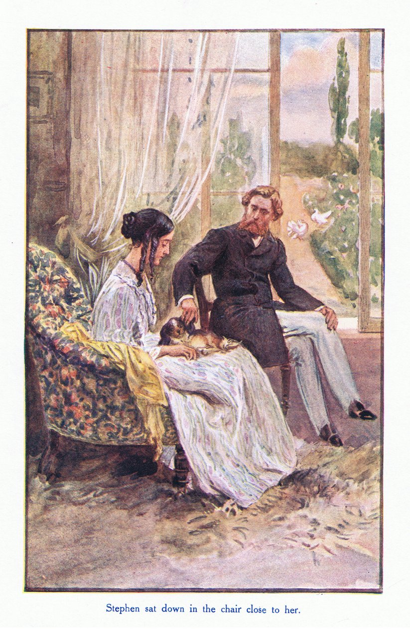 Stephen leült a hozzá közeli székbe, az 1930-as években alkotó: William Rainey