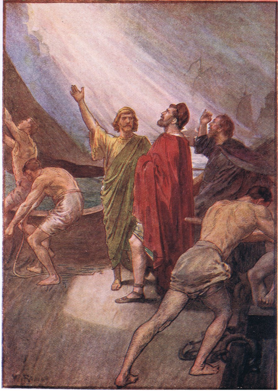 Timoleon Szicíliába indul a Plutarch Livesból, amelyet a T C & E C Jack Ltd adott ki alkotó: William Rainey