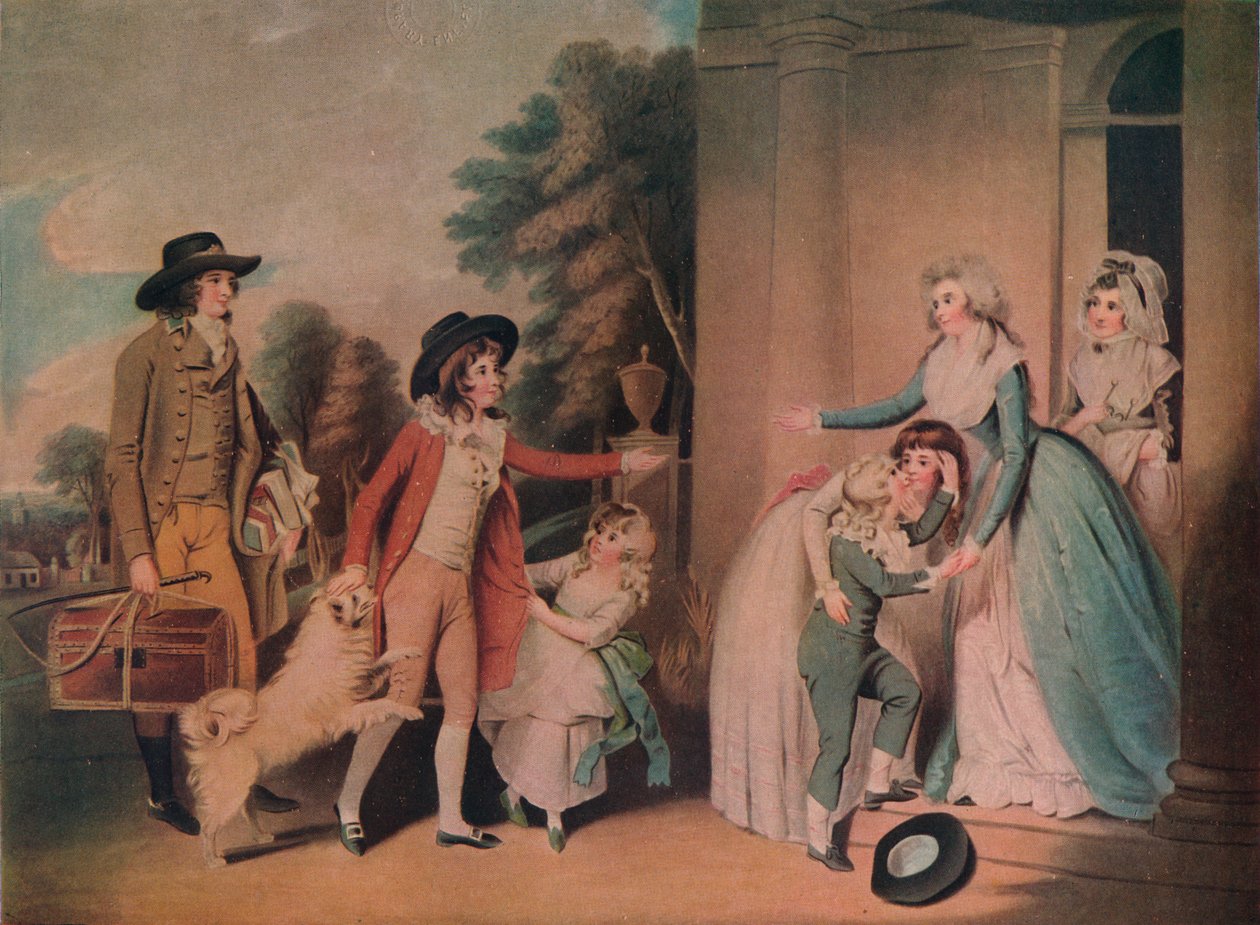 Dulce Domum avagy a visszatérés az iskolából, 1790, 1919 alkotó: William Redmore Bigg