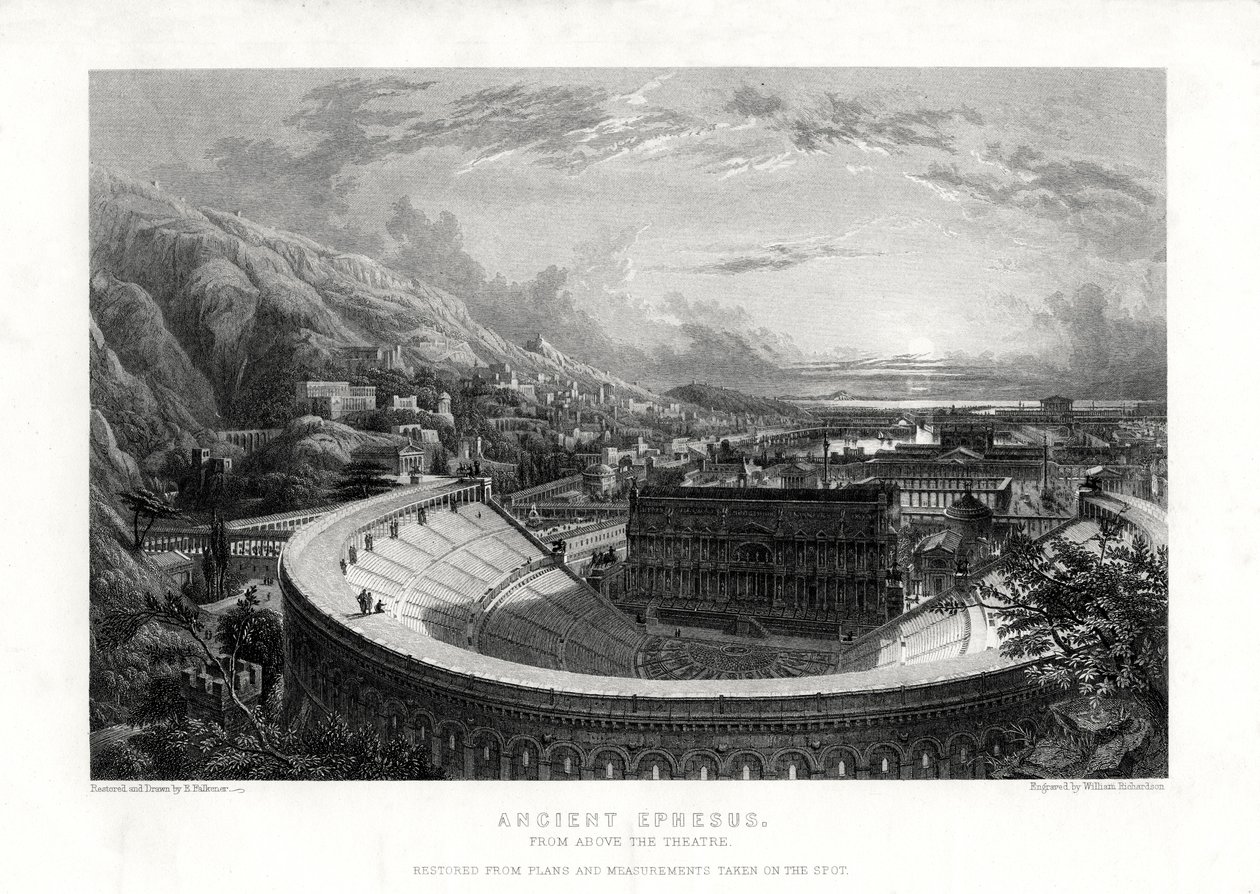 Az ókori Ephesus, Törökország, 1887 alkotó: William Richardson