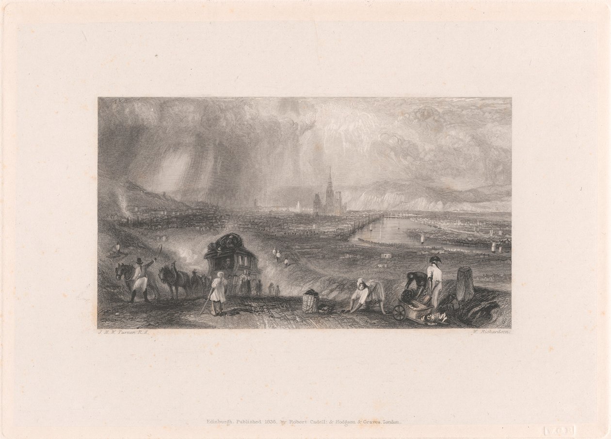 Rouen – Távoli kilátás alkotó: William Richardson