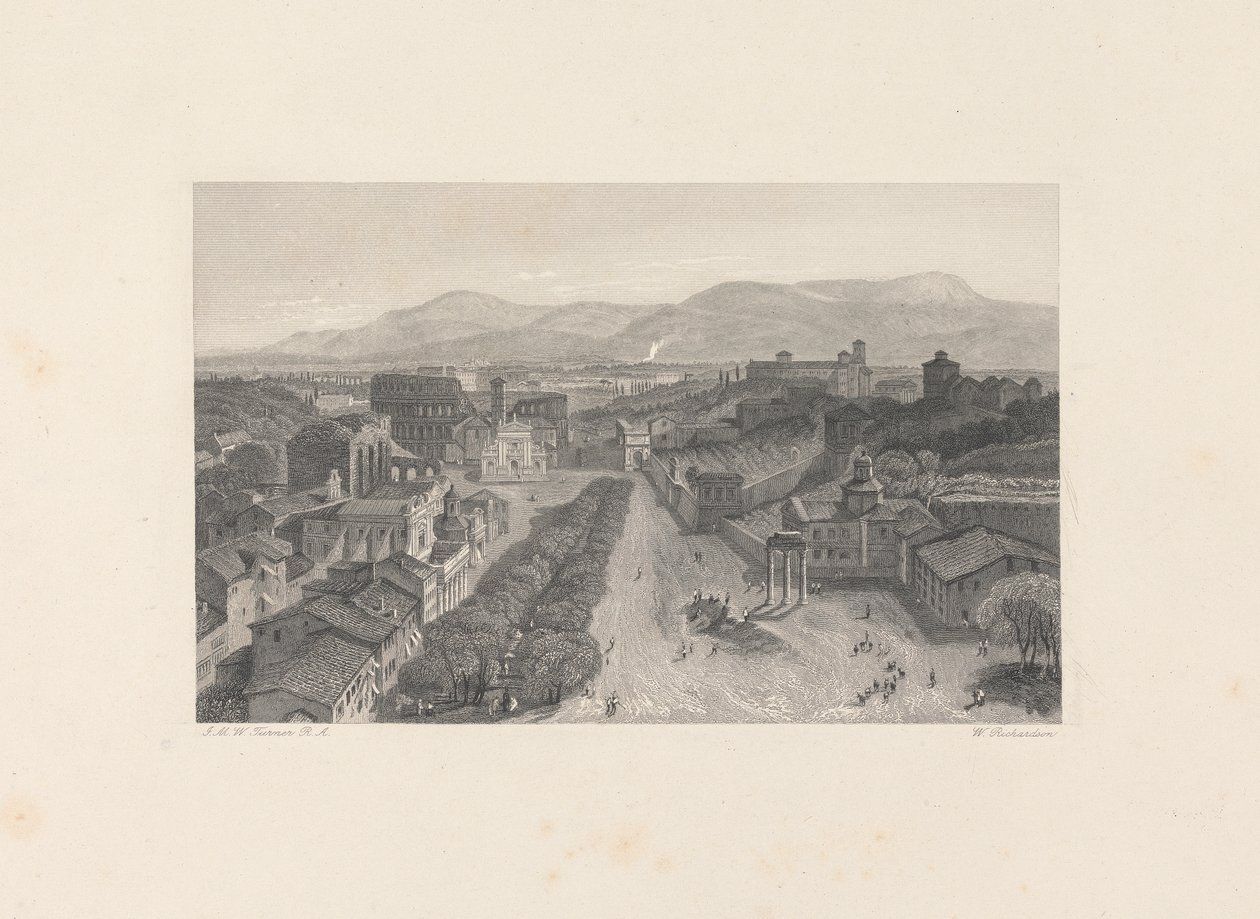 A Forum Romanum a Capitolium tornyából alkotó: William Richardson