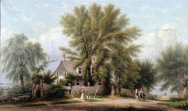 Lent-Rapalye House, Bowery Bay, Queens, New York City alkotó: William Rickarby Miller