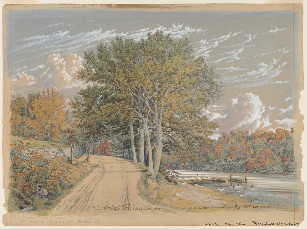 A Harlem folyón alkotó: William Rickarby Miller