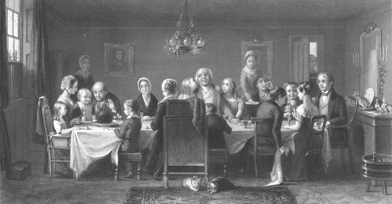 „The Christmas Pudding”, 1860-as évek alkotó: William Ridgway