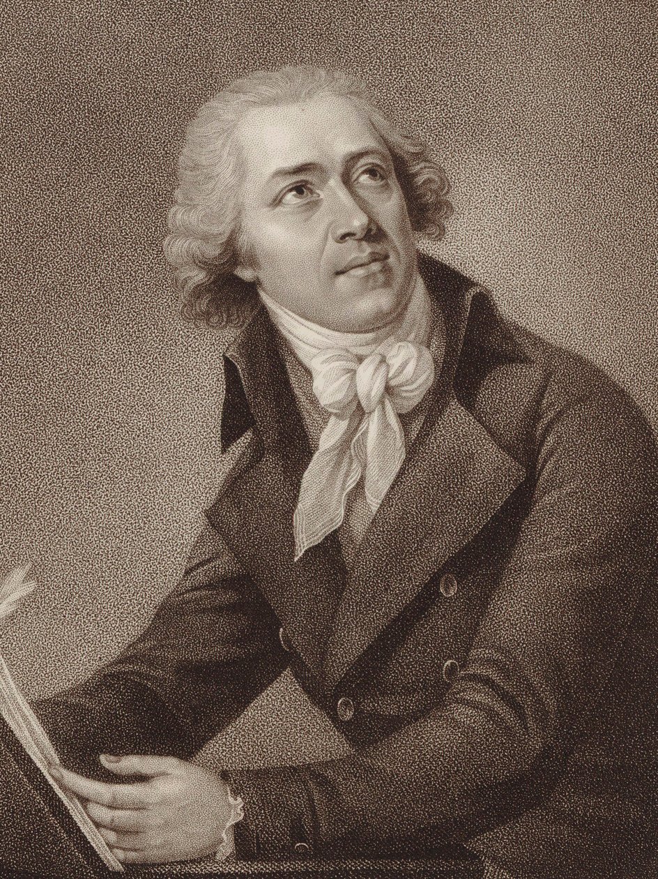 Leopold Kozeluch zeneszerző portréja 1747-1818, 1797. alkotó: William Ridley
