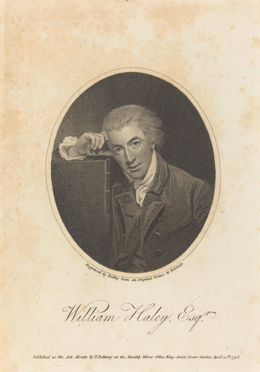 William Hayley, Esq. alkotó: William Ridley after George Romney