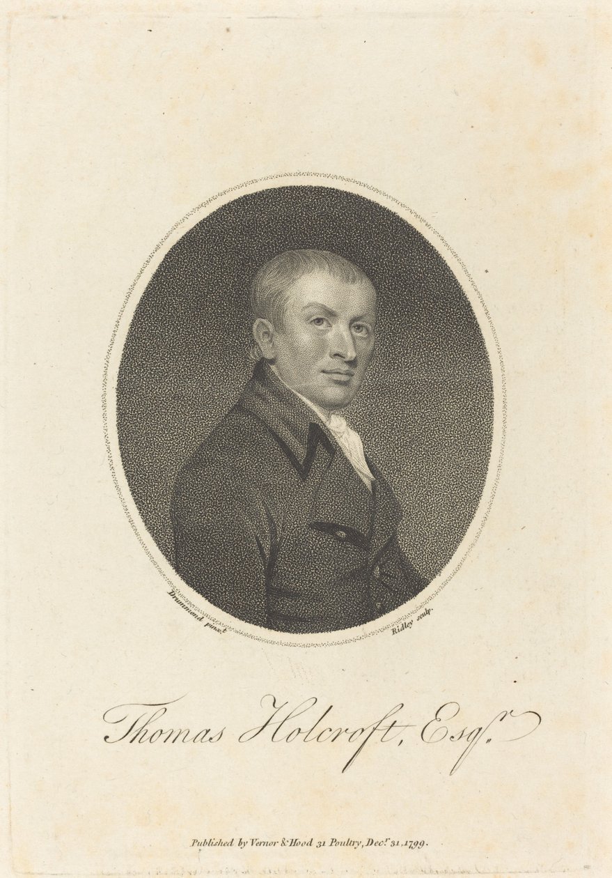 Thomas Holcroft alkotó: William Ridley after Samuel Drummond