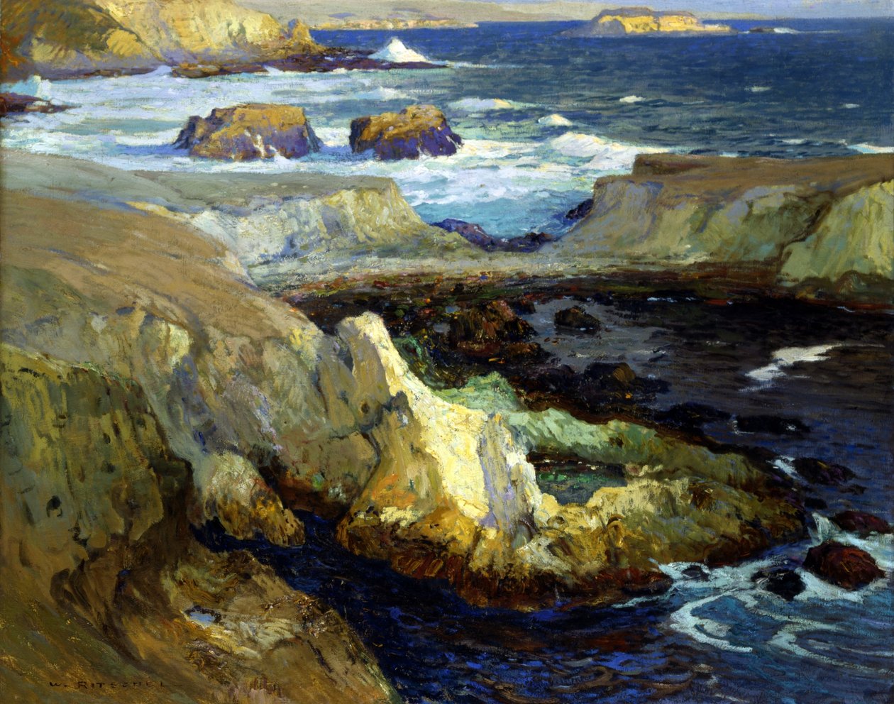 Evening Tide, Kalifornia alkotó: William Ritschel