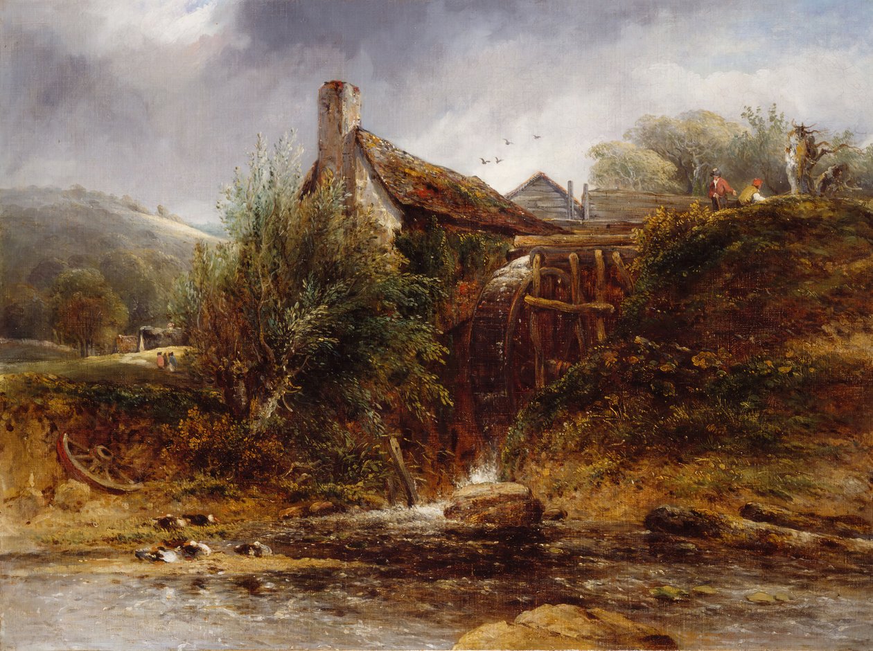 Old Water Mill, Észak-Wales, 1830-1860. alkotó: William Roberts