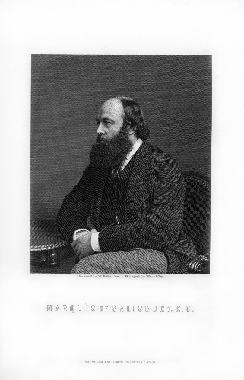 Robert Gascoyne-Cecil, Salisbury 3. márkija, brit államférfi és miniszterelnök, 1893. alkotó: William Roffe