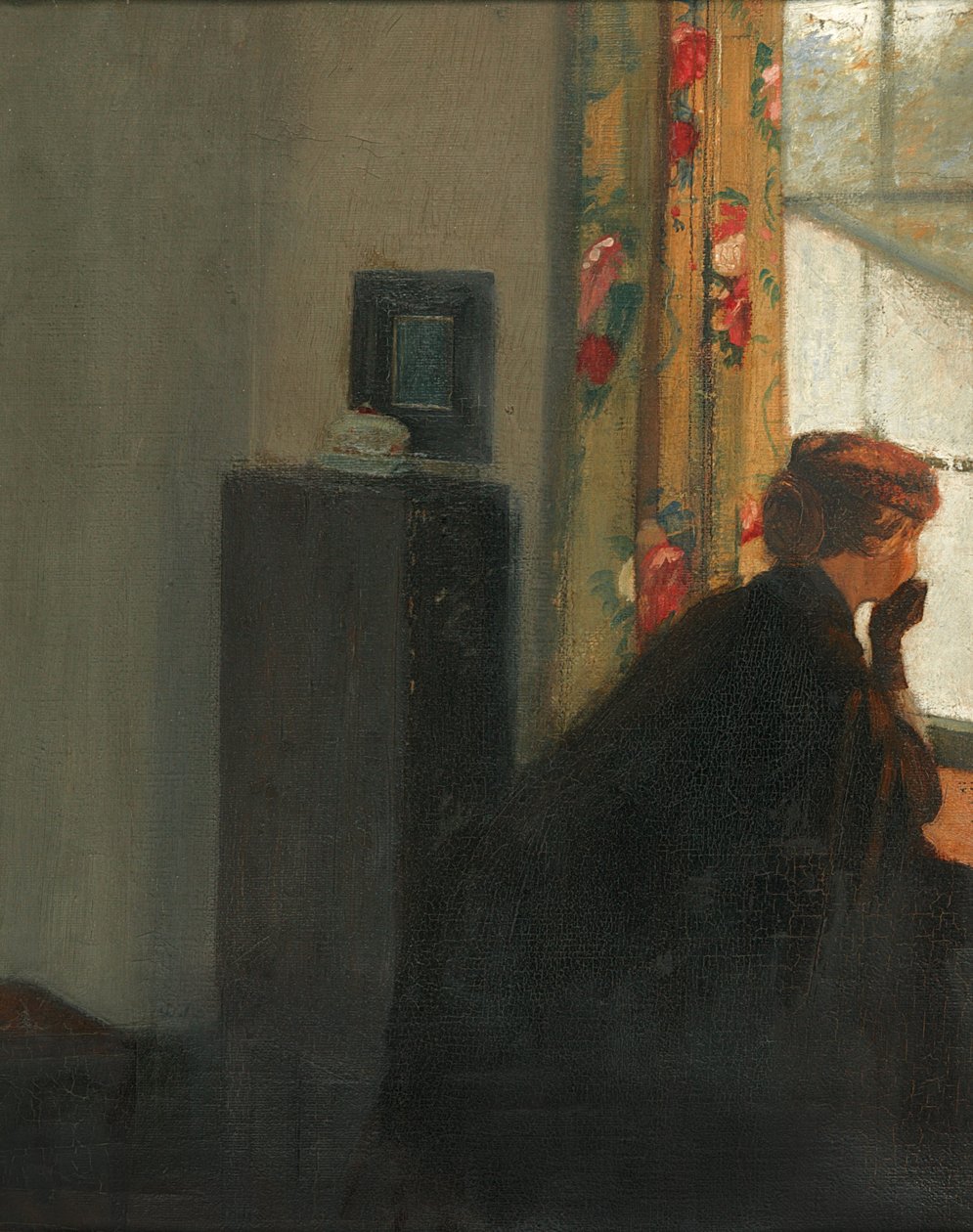 Az ablaknál (olaj, vászon) alkotó: William Rothenstein