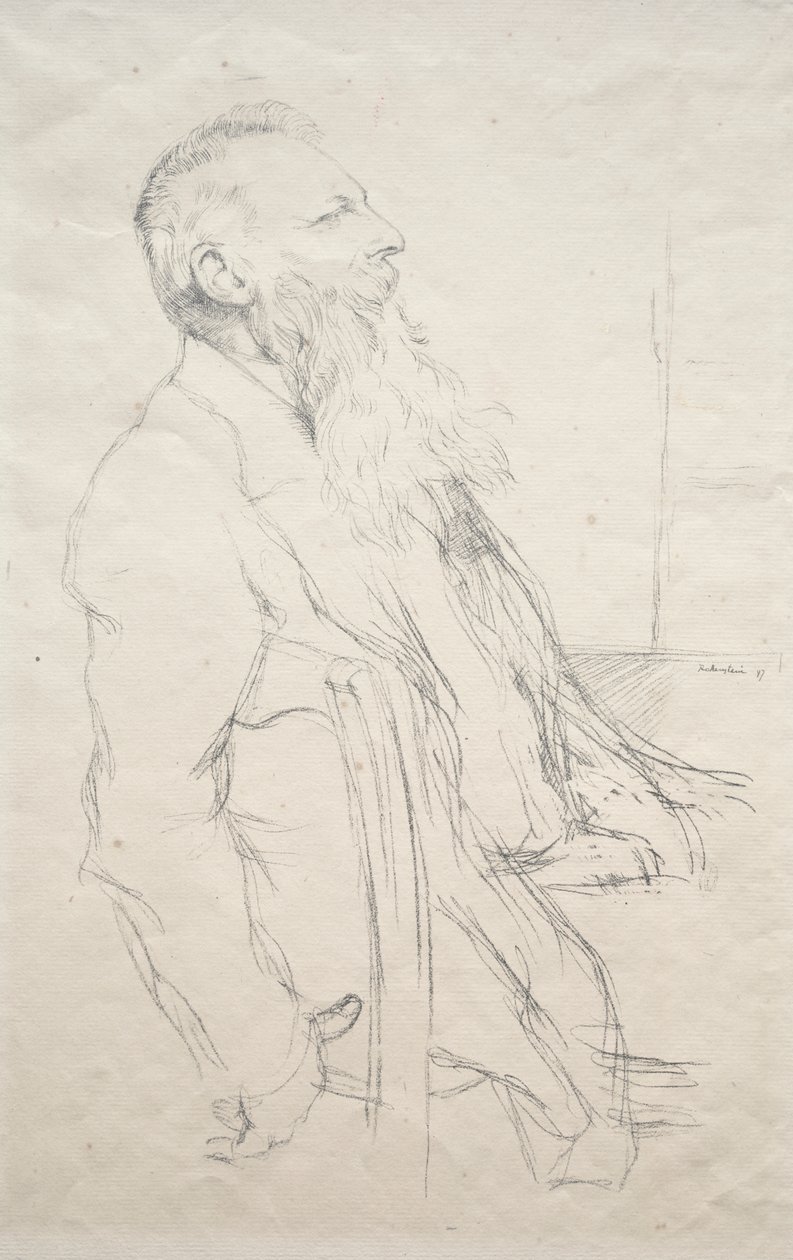 Auguste Rodin alkotó: William Rothenstein