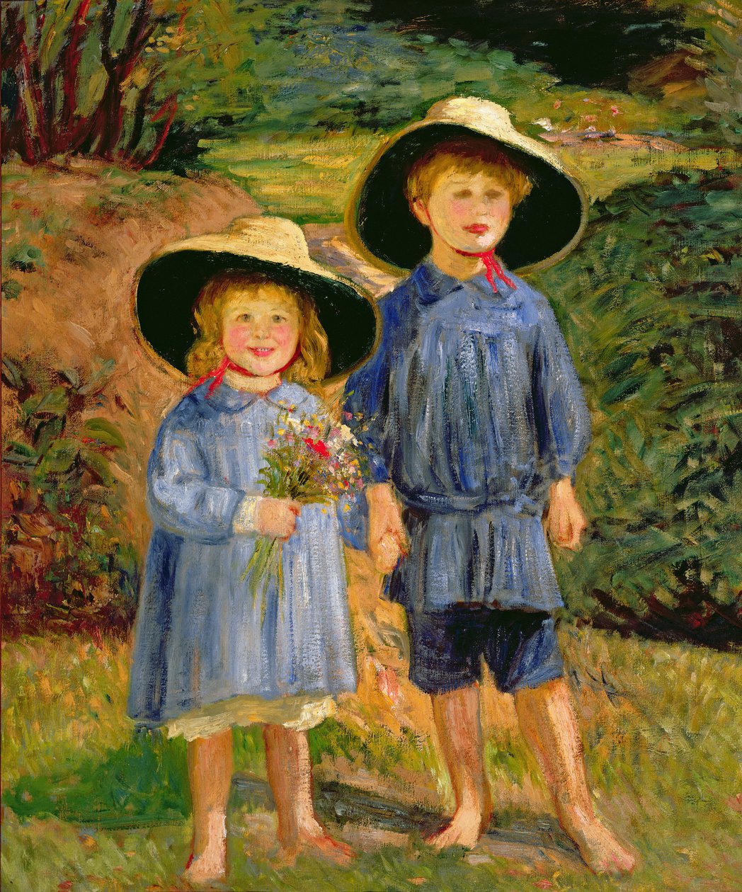 Babes in the Wood (olaj, vászon) alkotó: William Rothenstein