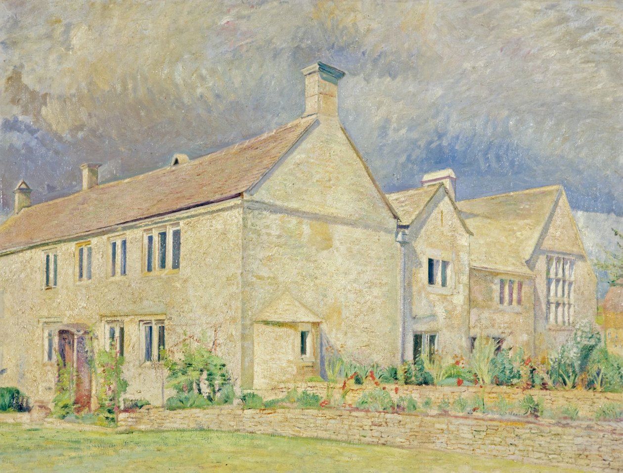 Iles Farm, Far Oakridge, Gloucestershire (olaj, vászon) alkotó: William Rothenstein