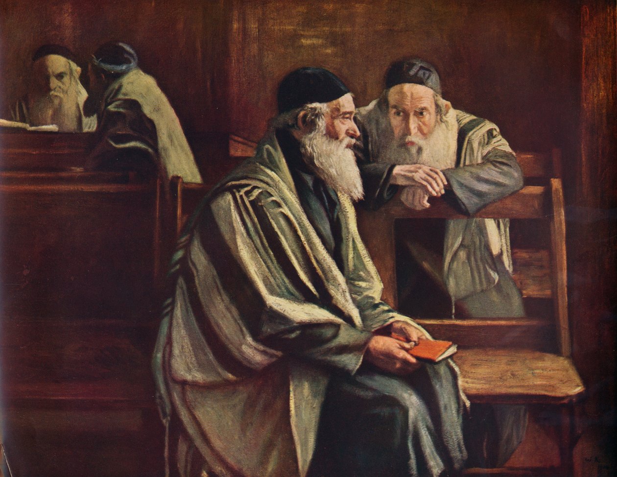 Zsidó zsinagóga, Spitalfields, 1935 alkotó: William Rothenstein