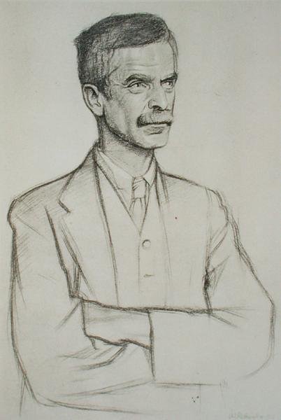 John Lawrence Le Breton Hammond (1872-1949) portréja alkotó: William Rothenstein