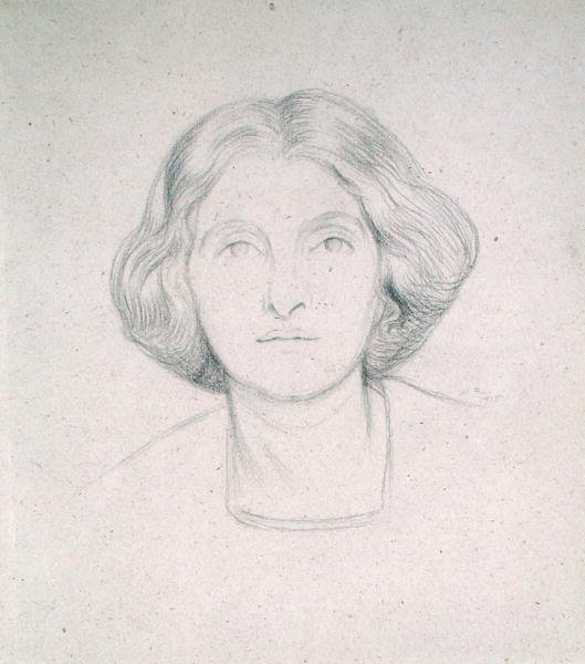 Max Beerbohm asszony portréja alkotó: William Rothenstein