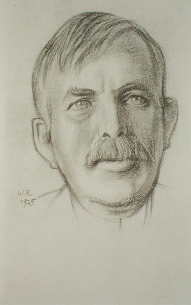 Sir Ernest Rutherford (1871-1937) portréja alkotó: William Rothenstein