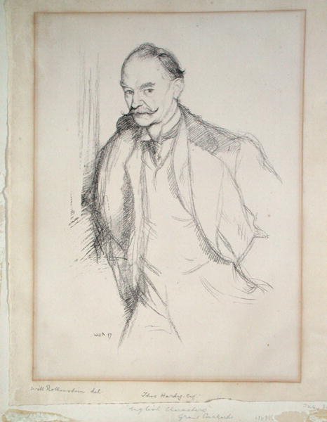 Thomas Hardy (1840-1928) portréja 1897 (litho) alkotó: William Rothenstein