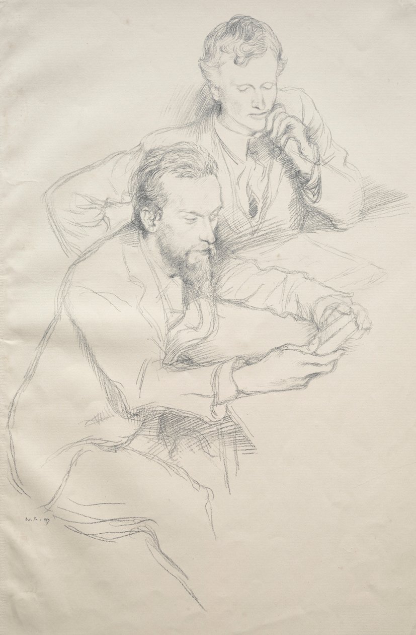 Ricketts és Shannon, 1897. alkotó: William Rothenstein