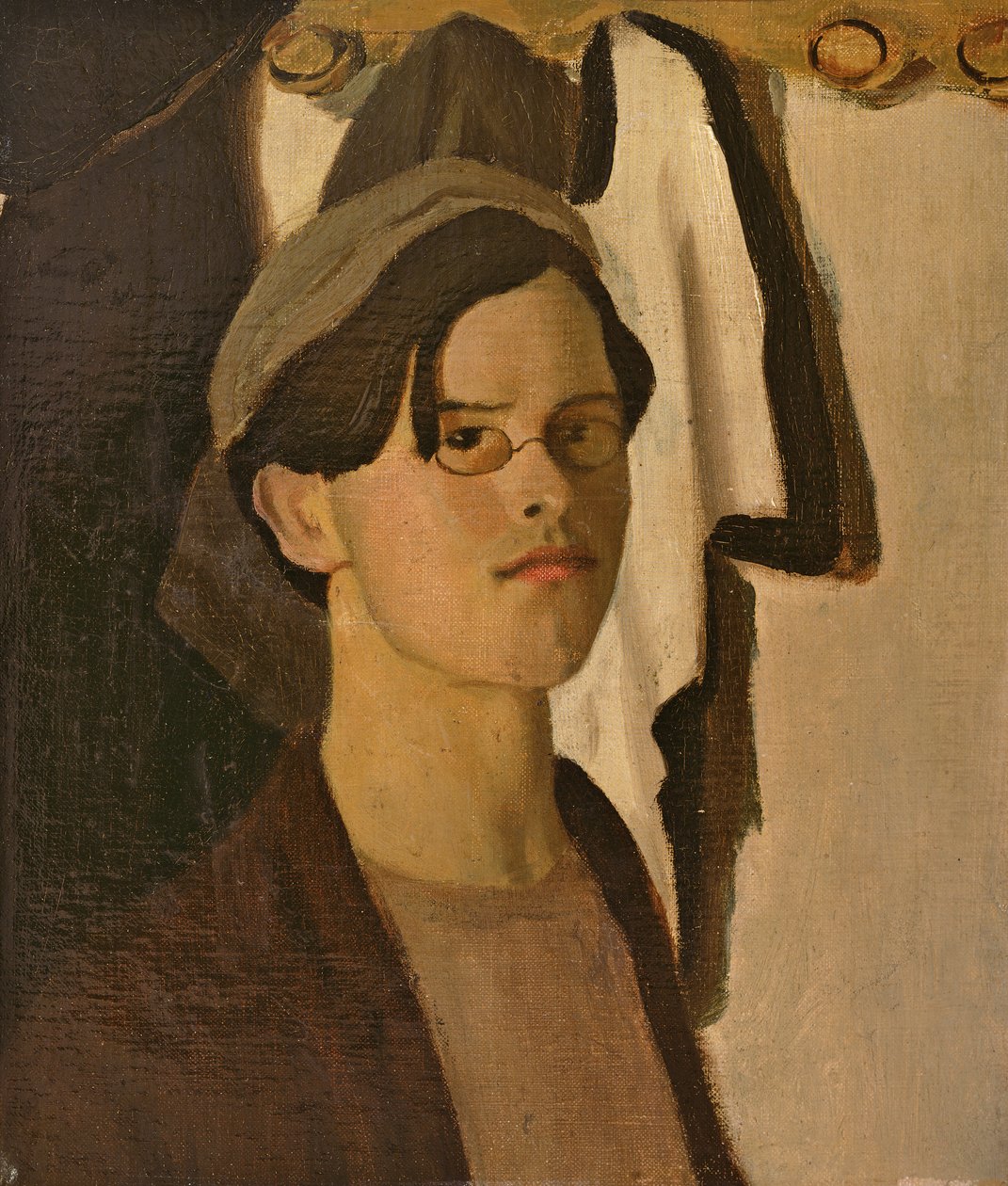 Önarckép (részlet egy nagyobb festményről) (olaj, vászon) alkotó: William Rothenstein