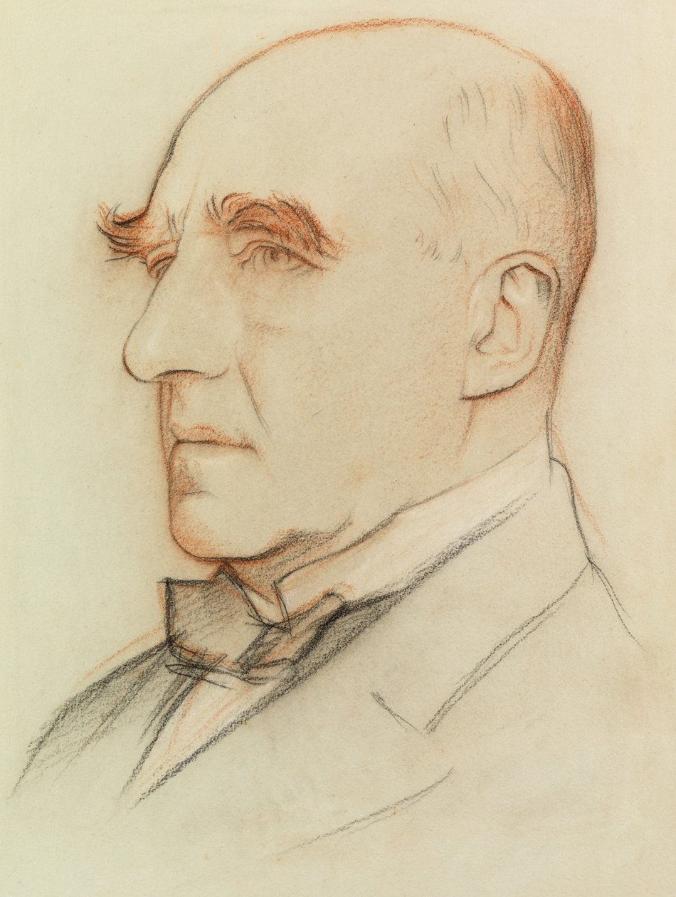 Sir Arthur Pinero, drámaíró (színes kréták) alkotó: William Rothenstein