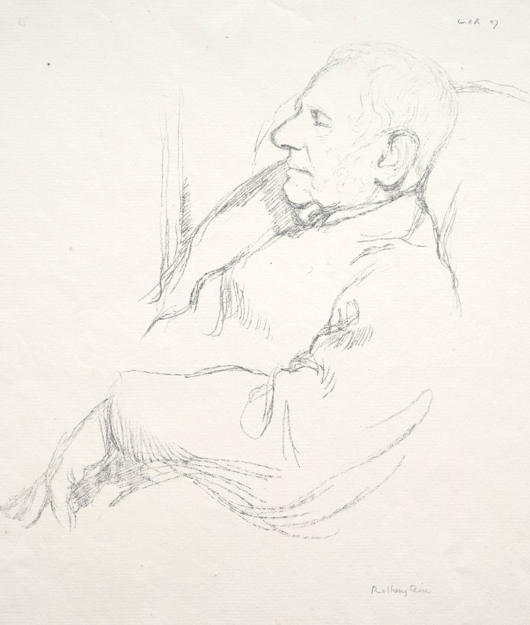 Sir Francis Seymour Haden alszik alkotó: William Rothenstein