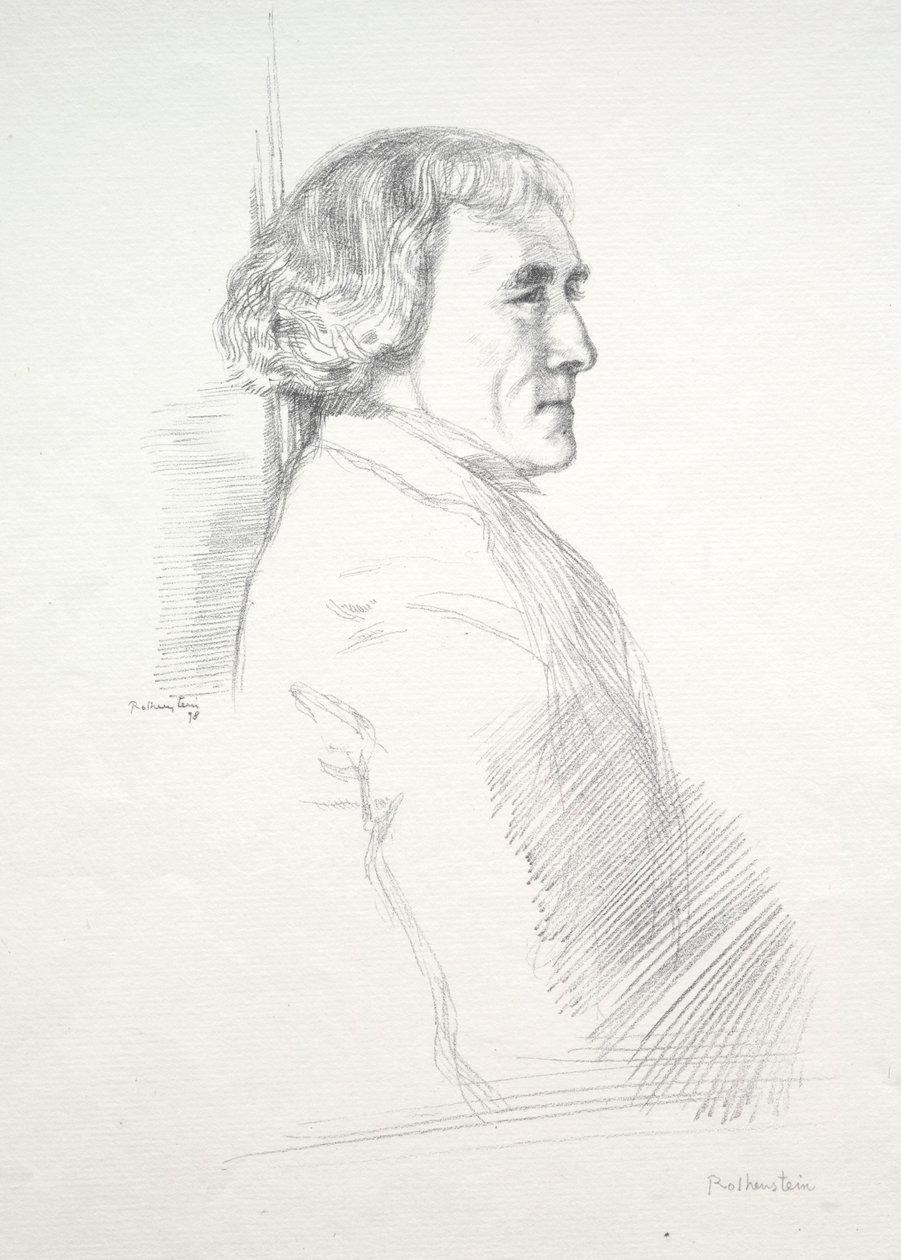 Sir Henry Irving, 1898. alkotó: William Rothenstein