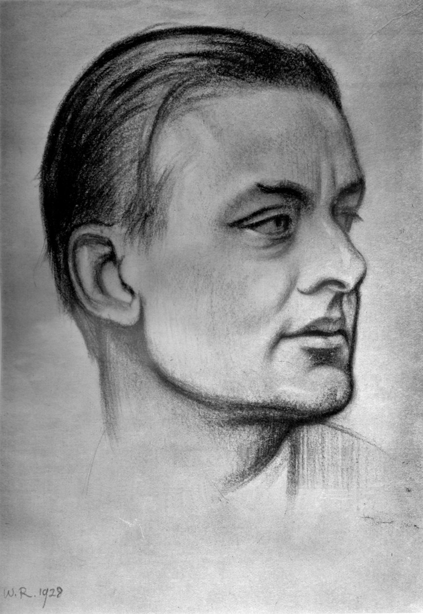 TS Eliot, amerikai születésű brit költő drámaíró és kritikus, 1933 alkotó: William Rothenstein