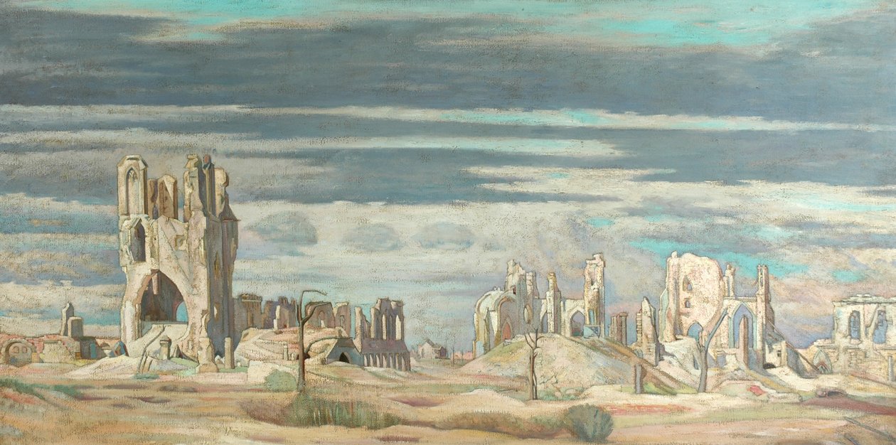The Cloth Hall, Ypres (olaj, vászon) alkotó: William Rothenstein