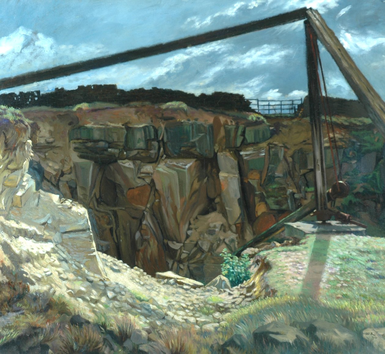 A régi kőbánya, Hawksworth alkotó: William Rothenstein