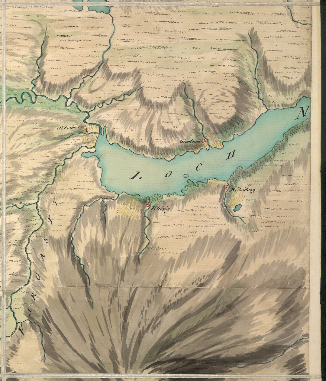 Altnaharra, Roy Military Survey of Scotland alkotó: William Roy