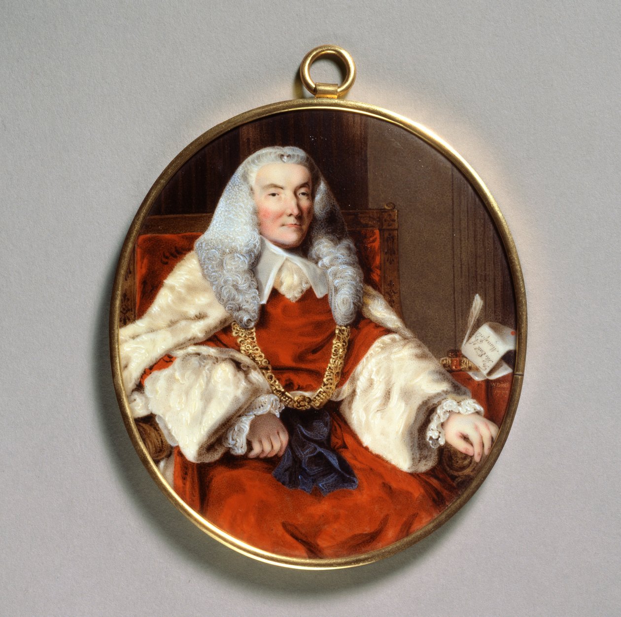 Sir William Murray, Mansfield 1. grófjának portréja, 18. század alkotó: William Russell Birch
