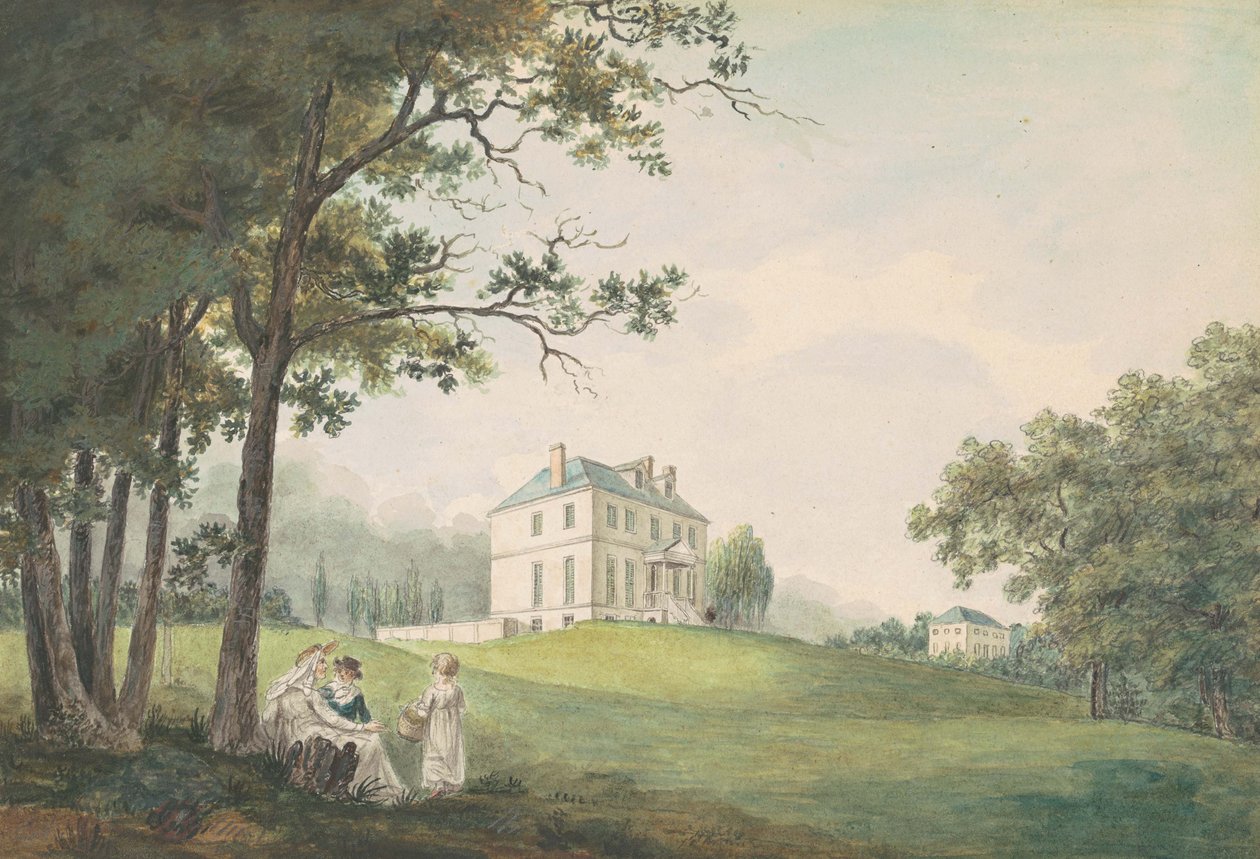 Sweet Briar, 1808 körül (akvarell és grafit szőtt papíron) alkotó: William Russell Birch