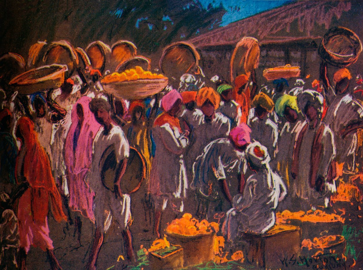 Orange Market, Bombay, 1910, 1935. alkotó: William Samuel Horton