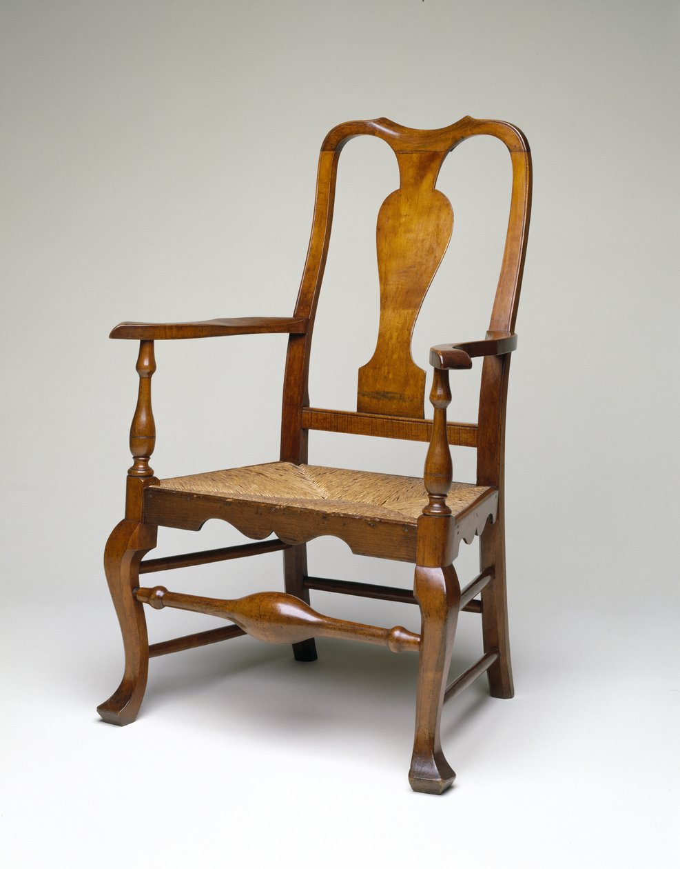 Fotel, 1745-60 körül (puha juhar, atlanti fehér cédrus, sárga nyár és rózsa) alkotó: William Savery