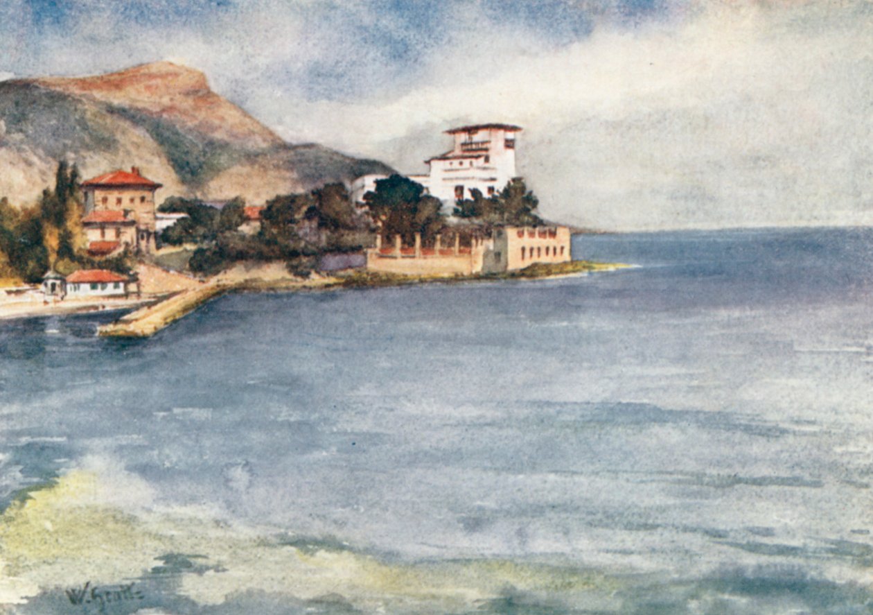 Beaulieu (színes litográfia) alkotó: William Scott
