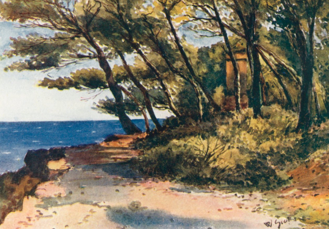 Cap Martin (színes litográfia) alkotó: William Scott