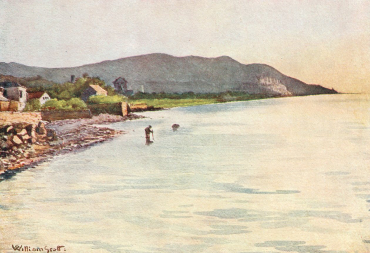 A parton, Diano Marina, Cervo a távolban (színes lithó) alkotó: William Scott
