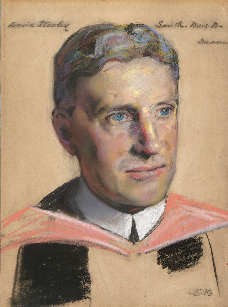 David S. Smith, B.A. 1900, a Zeneiskola dékánja 1920-. alkotó: William Sergeant Kendall