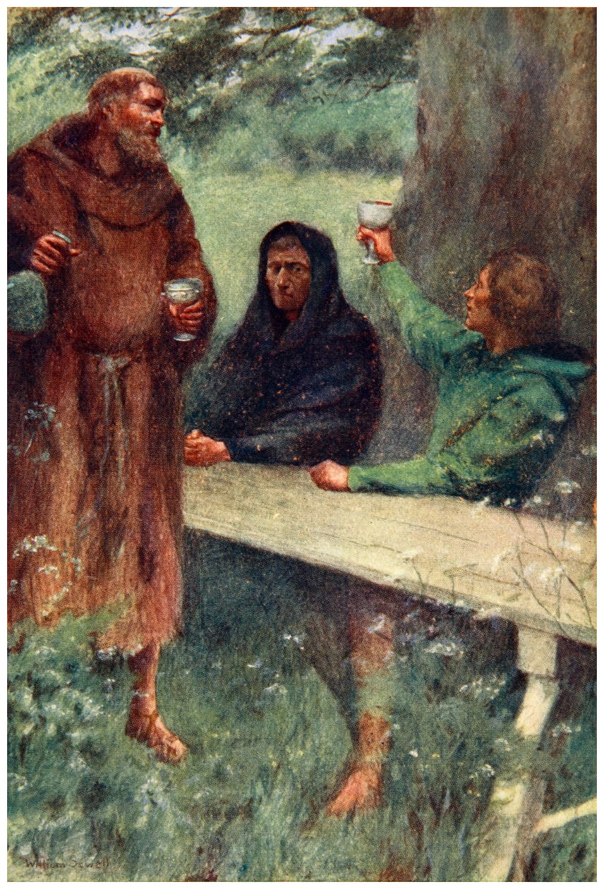"Robin Hood és a fekete szerzetes", 1910. alkotó: William Sewell