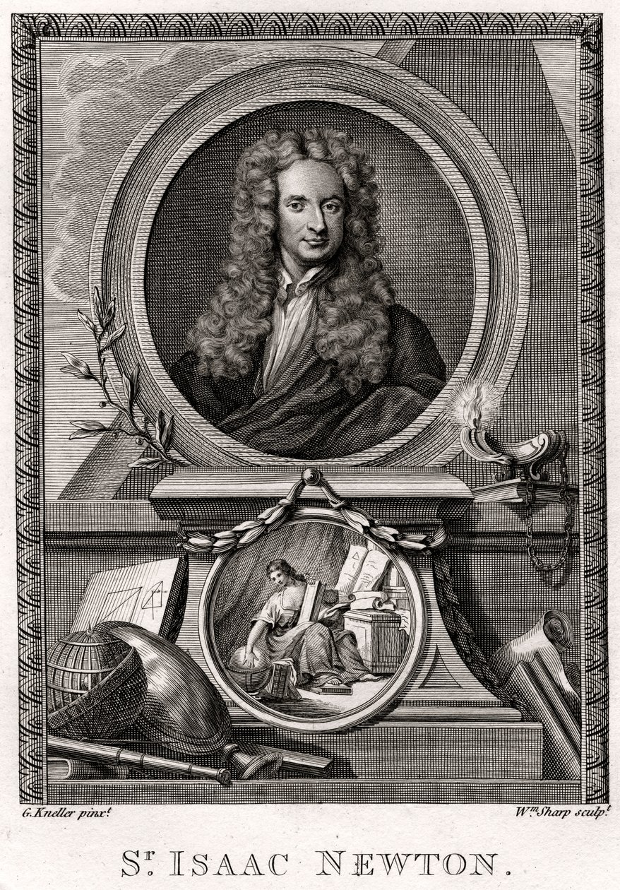 Sir Isaac Newton, 1774 alkotó: William Sharp