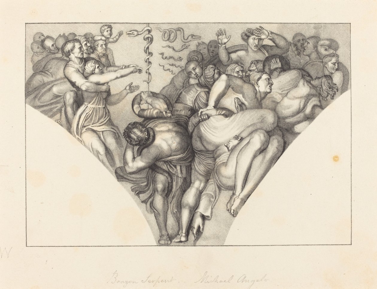 Brazen Serpent, Michael Angelotól alkotó: William Sharp after John Flaxman