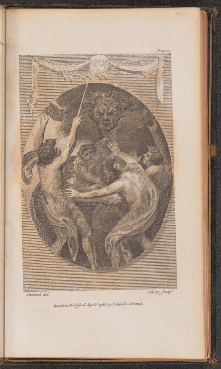 Illusztráció az I. énekhez alkotó: William Sharp after Thomas Stothard