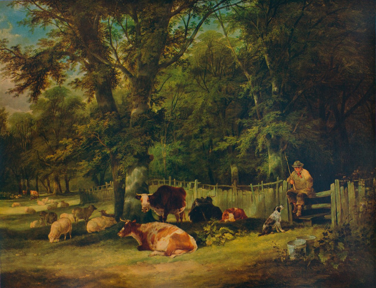 Egy árnyas sarok, 1840 alkotó: William Shayer