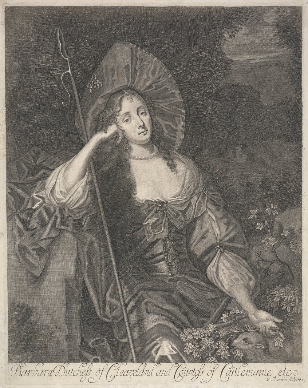 Barbara Cleaveland hercegnője pásztorlányként alkotó: William Sherwin