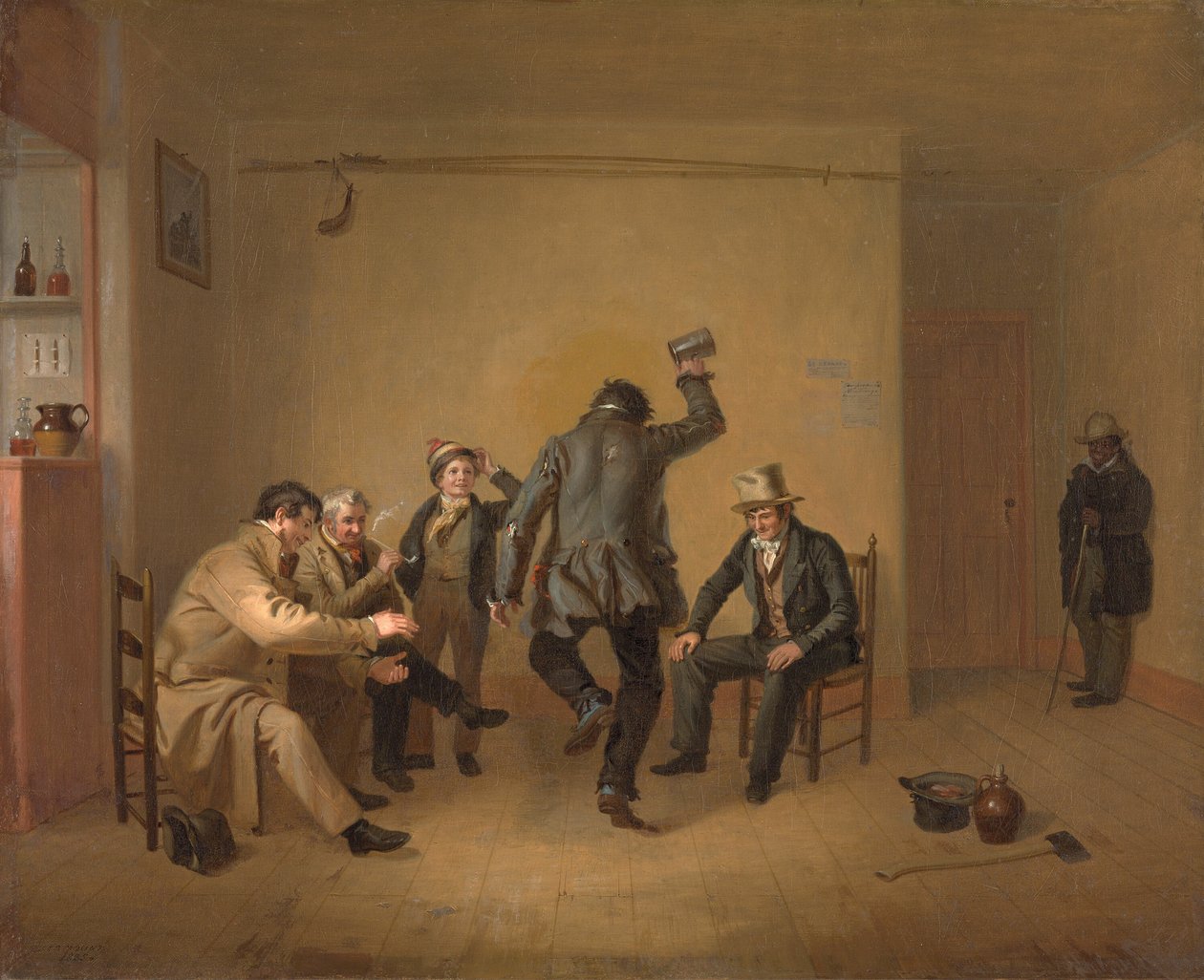 Bár-szoba jelenet alkotó: William Sidney Mount