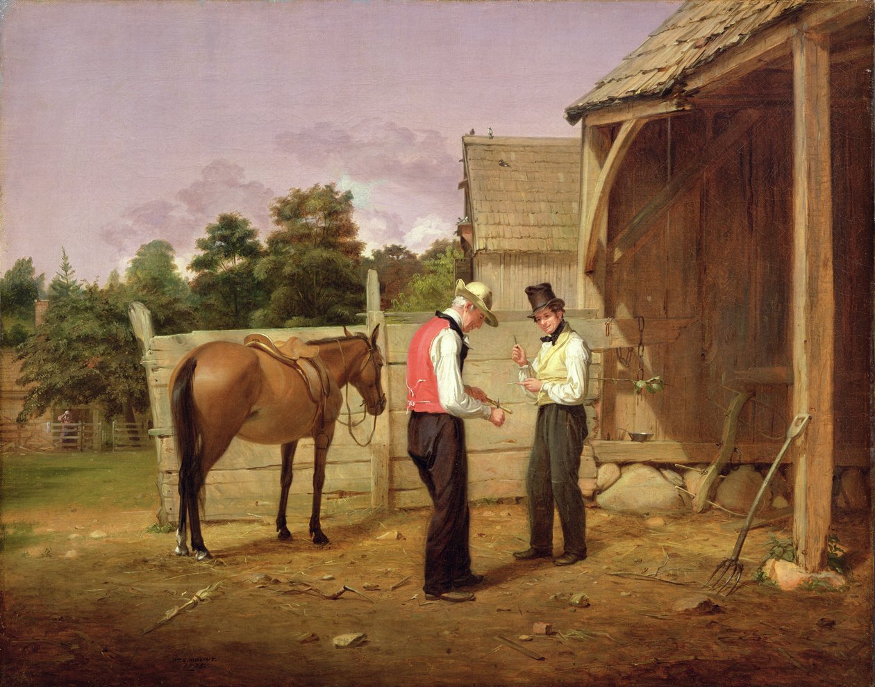 Alku egy lóra, 1835 alkotó: William Sidney Mount