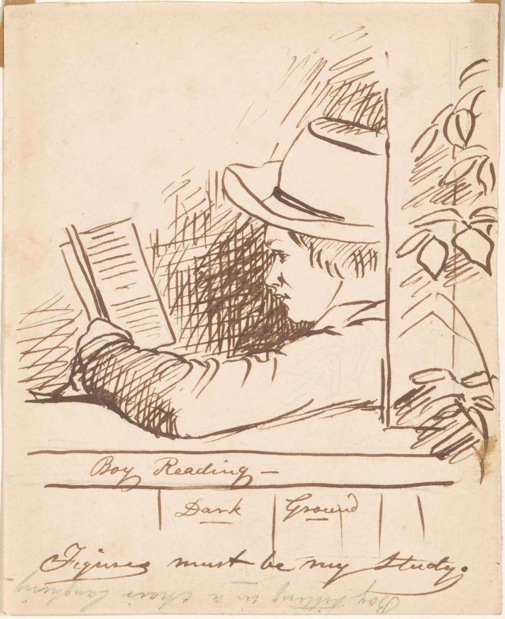 Olvasó fiú alkotó: William Sidney Mount